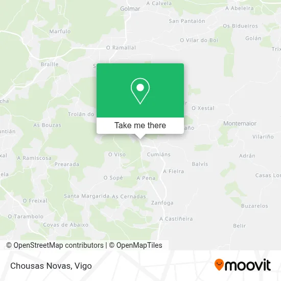 Chousas Novas map