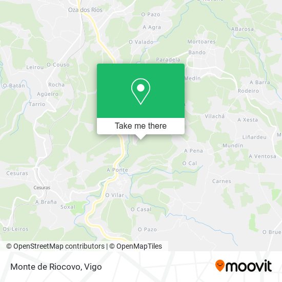 Monte de Riocovo map