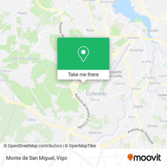 Monte de San Miguel map