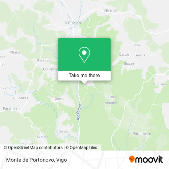 Monte de Portonovo map