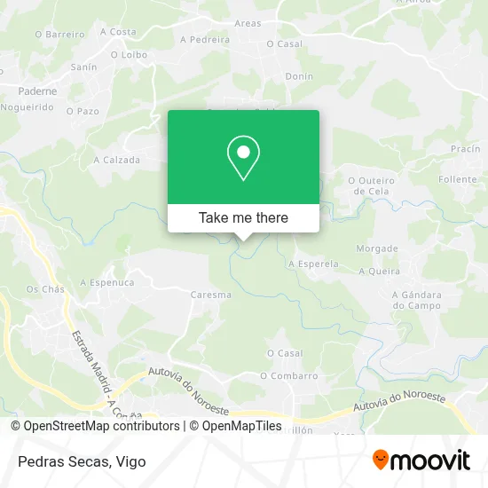 Pedras Secas map