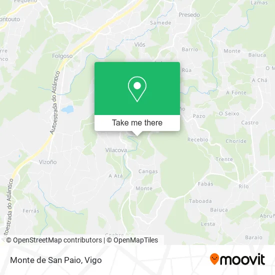 Monte de San Paio map