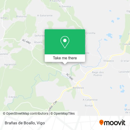 Brañas de Boallo map