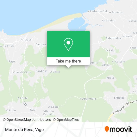 Monte da Pena map