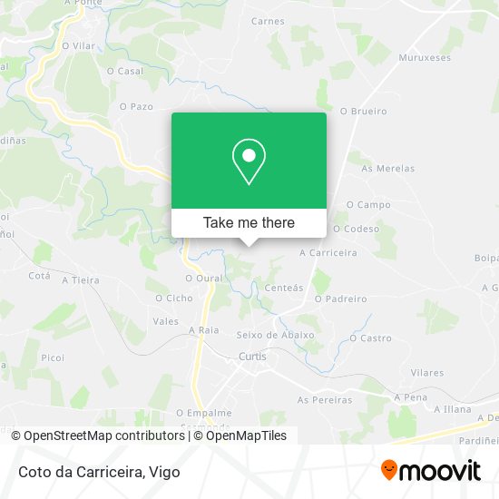 Coto da Carriceira map