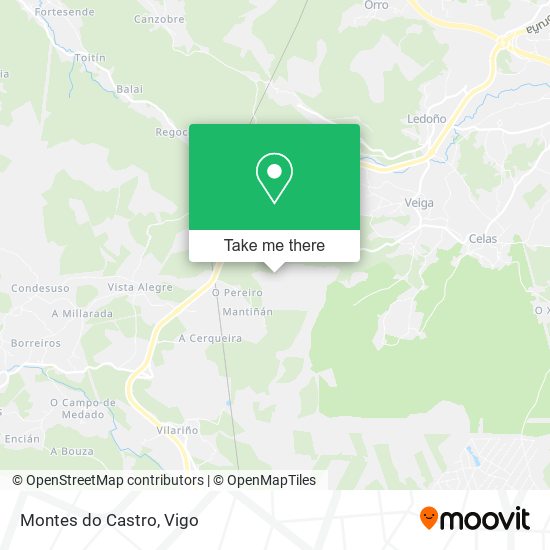 Montes do Castro map