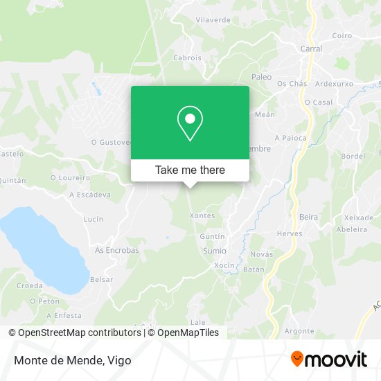 Monte de Mende map