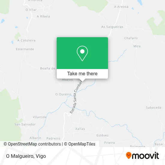 O Malgueiro map