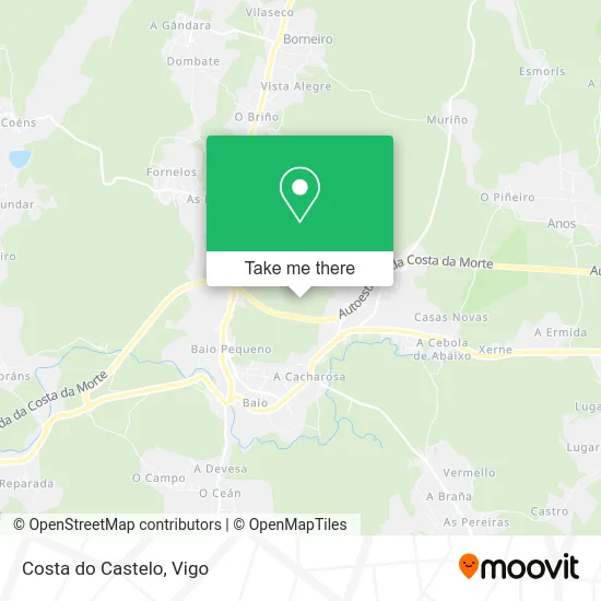 Costa do Castelo map