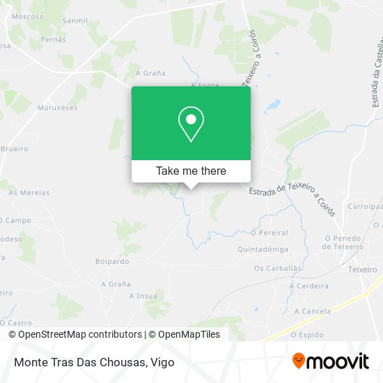 mapa Monte Tras Das Chousas