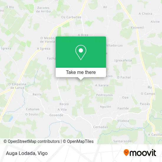 Auga Lodada map