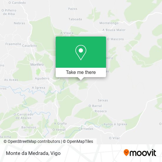 Monte da Medrada map