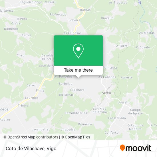 mapa Coto de Vilachave