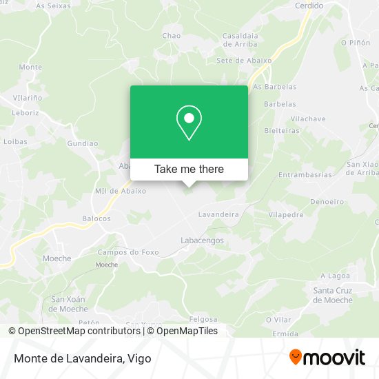 Monte de Lavandeira map