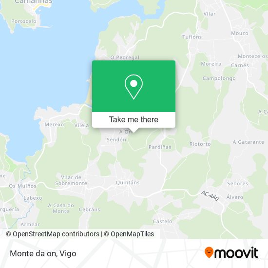 Monte da on map