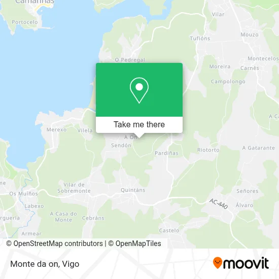 Monte da on map