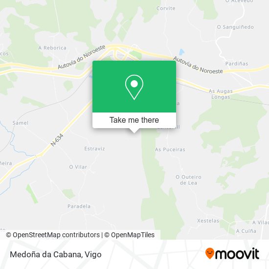 Medoña da Cabana map
