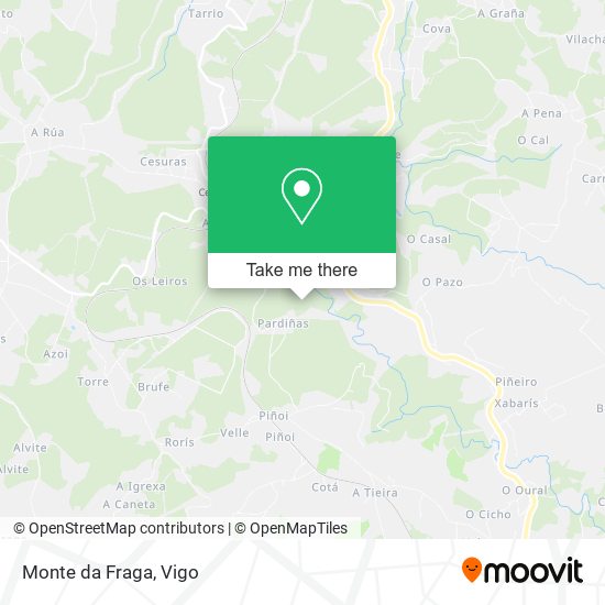 Monte da Fraga map