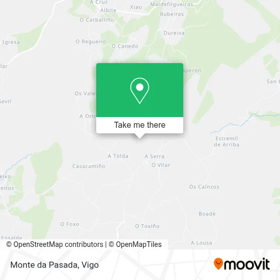 Monte da Pasada map