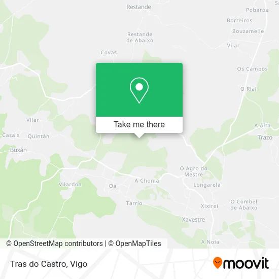 Tras do Castro map
