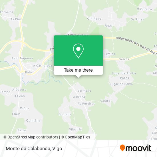 Monte da Calabanda map