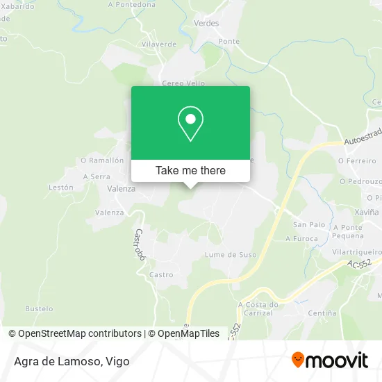 Agra de Lamoso map