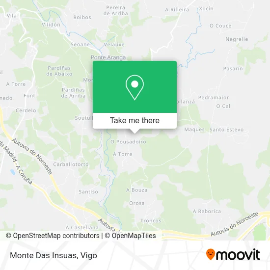 Monte Das Insuas map