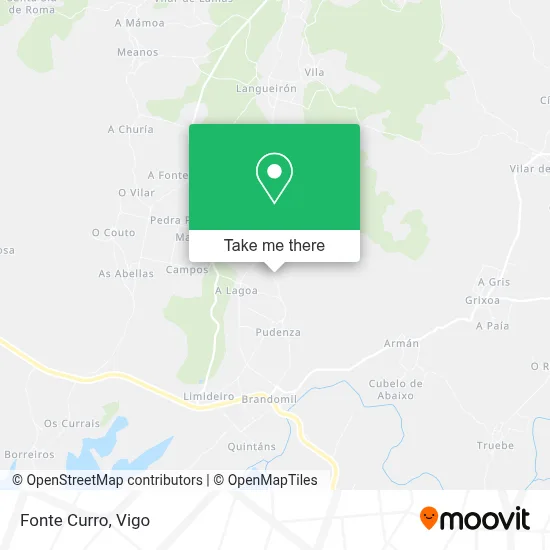 Fonte Curro map