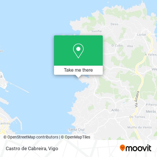 mapa Castro de Cabreira