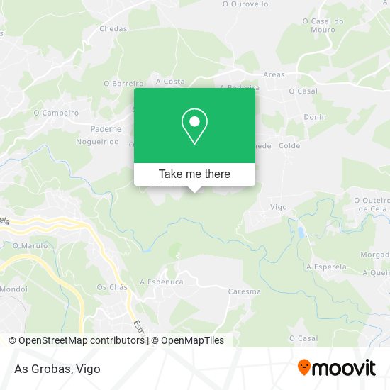 As Grobas map