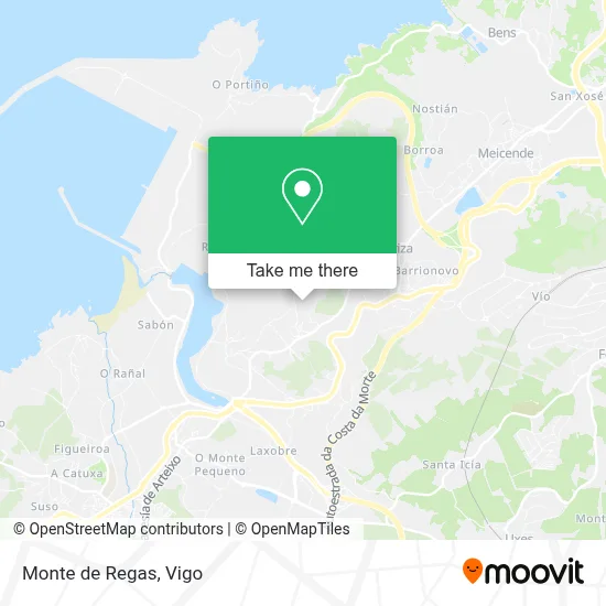 Monte de Regas map