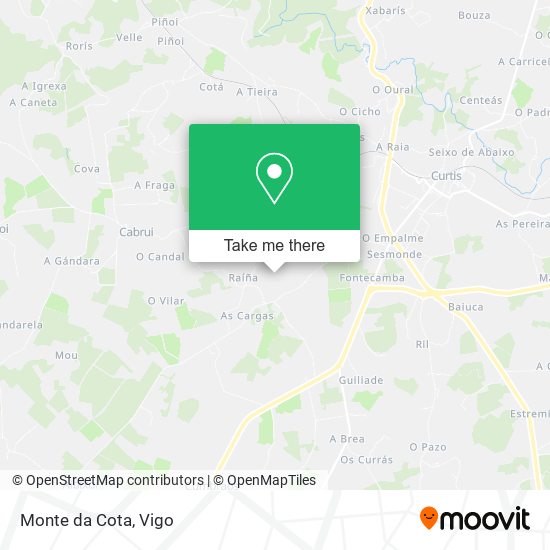 Monte da Cota map