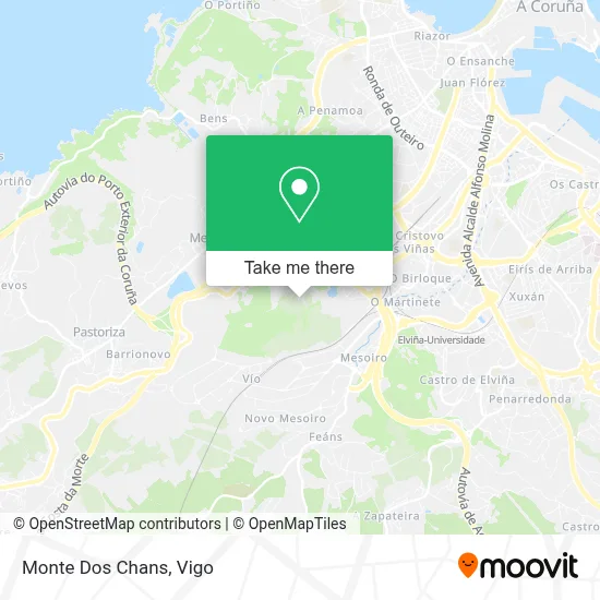 Monte Dos Chans map