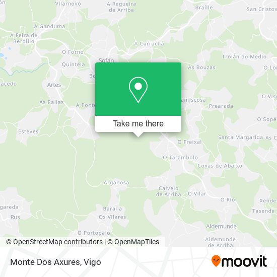 Monte Dos Axures map