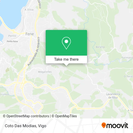 Coto Das Modias map