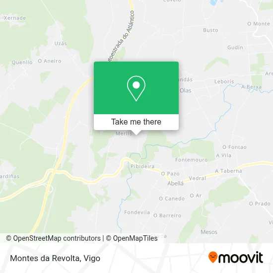 Montes da Revolta map