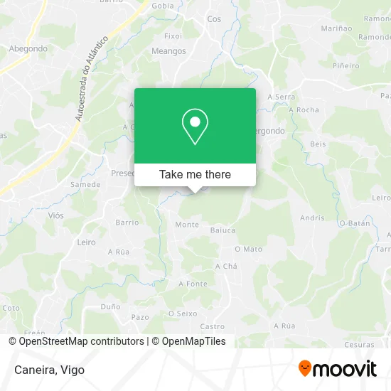 Caneira map