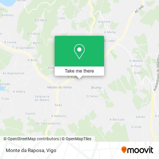 Monte da Raposa map