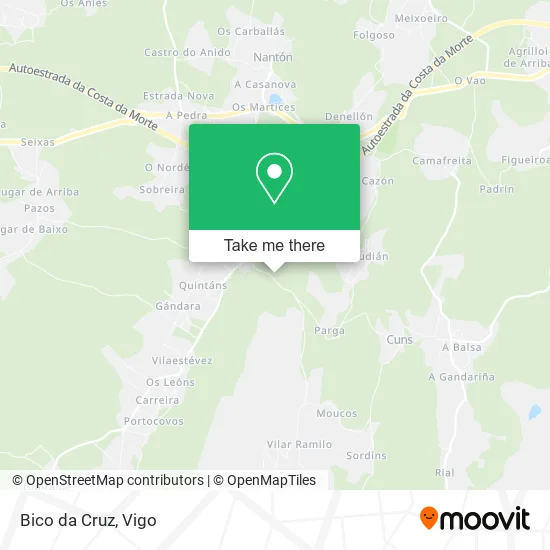 Bico da Cruz map
