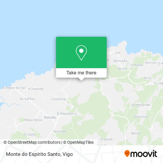Monte do Espírito Santo map