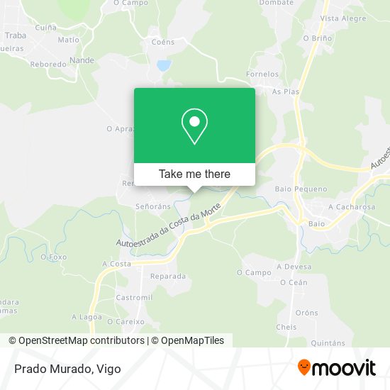 Prado Murado map