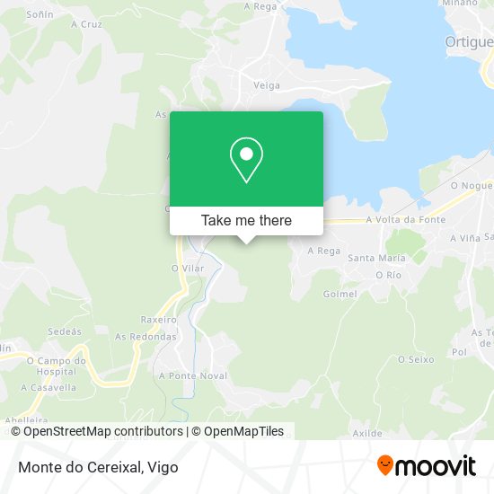 Monte do Cereixal map