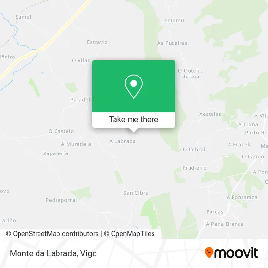 Monte da Labrada map