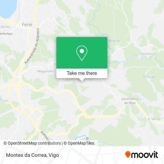 Montes da Correa map