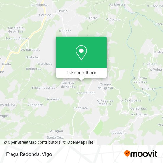 Fraga Redonda map