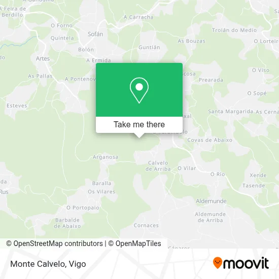 Monte Calvelo map