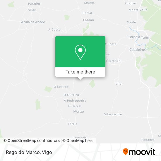 Rego do Marco map