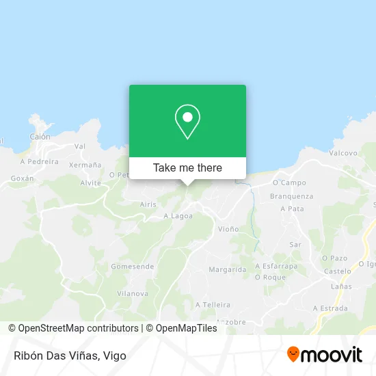 Ribón Das Viñas map