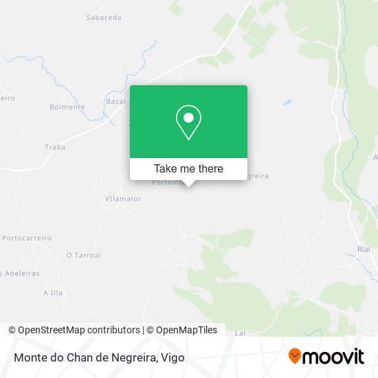 Monte do Chan de Negreira map