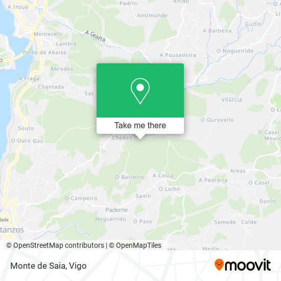 Monte de Saia map